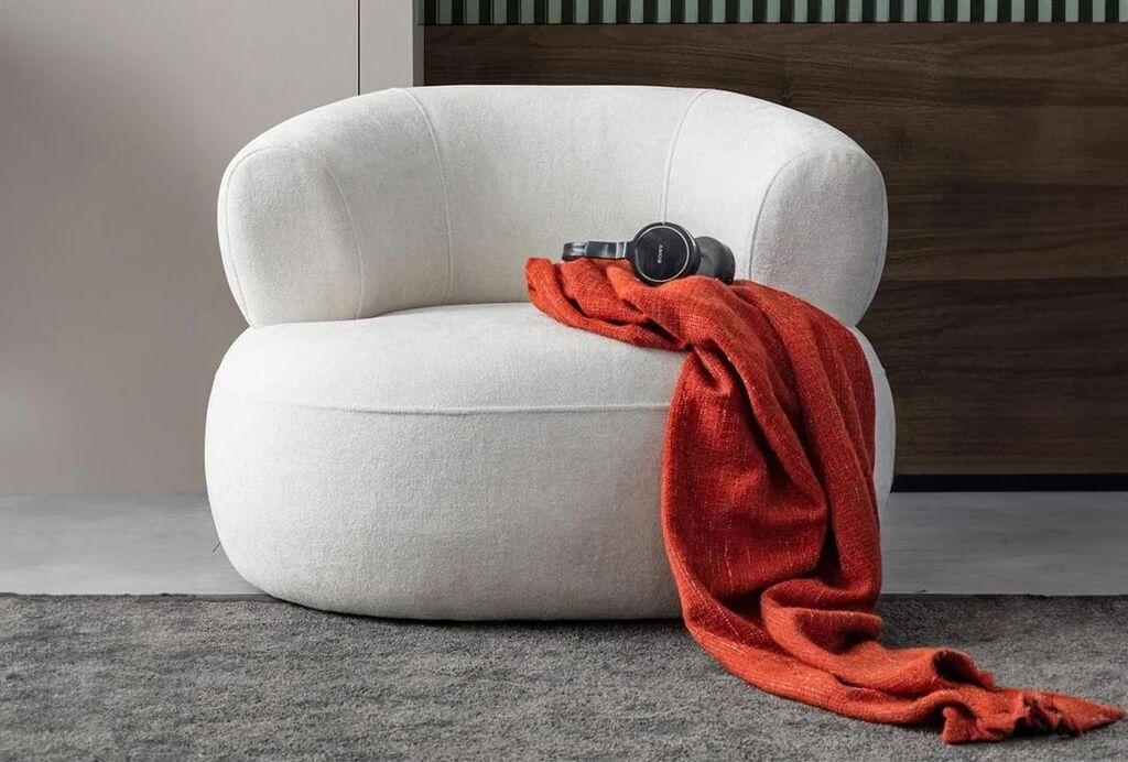 Atelier del Sofa Fotelja Roma, 100 x 85 x 90 cm, Bijela