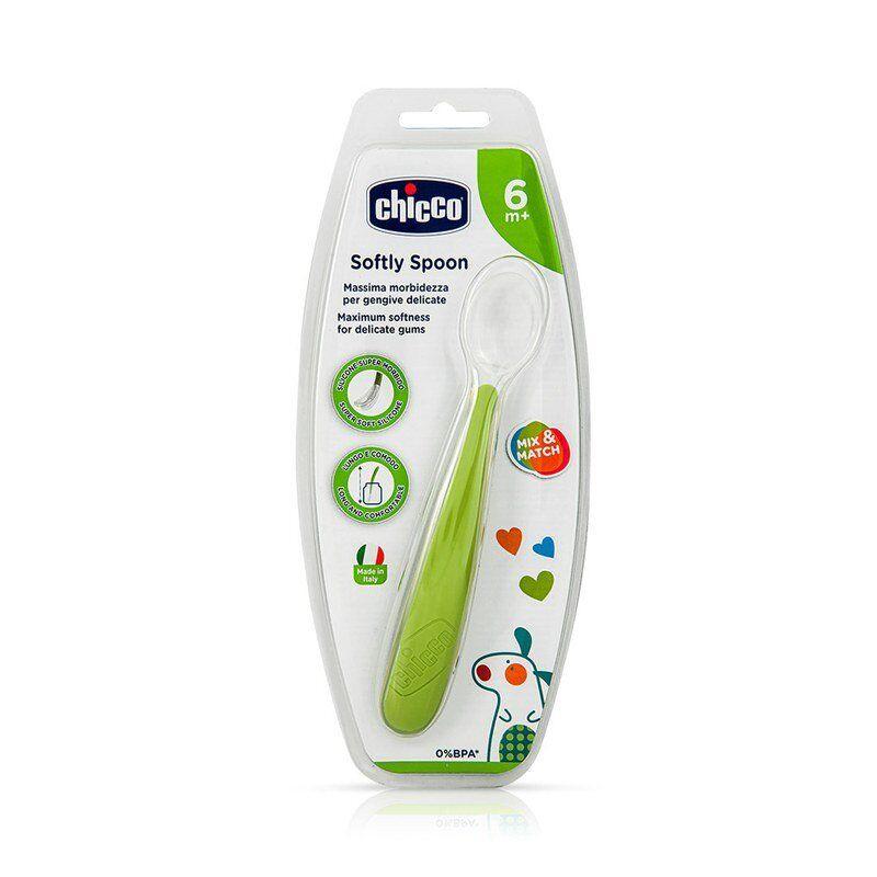 Chicco Kasika Za Bebe Silikon 6M+Zelena