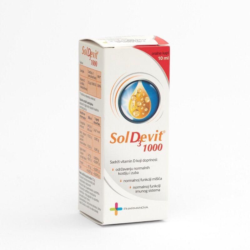 Pharmanova Soldevit 1000 Oralne Kapi 10Ml