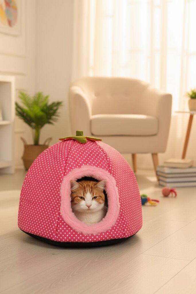 Mačji krevet Paws & Whiskers Bcps1000, roze boje