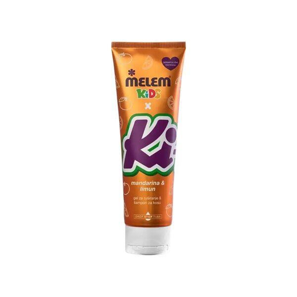 Melem Kids X Kiki Mandarina & Limun 2U1 Šampon I Gel Za Tuširanje 260 Ml