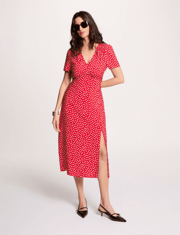 Morgan Ženska haljina SS26ŽR261ROISMAGMS6, Crvena