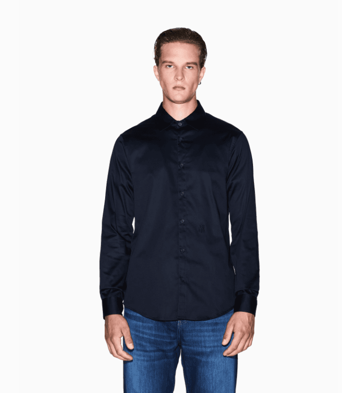 Armani Exchange Muška košulja SS26MRAR000339101UB1S6, Crna