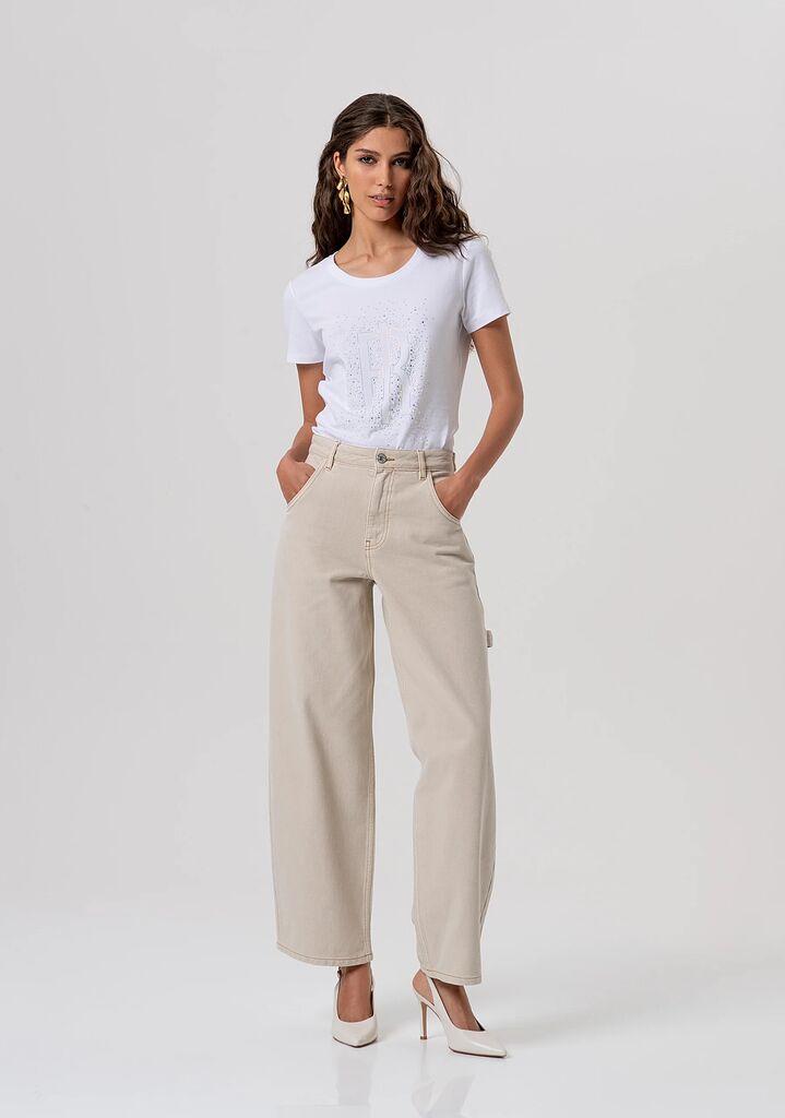 Fracomina Ženske pantalone SS26ŽRFP26SV2005W251, Bež