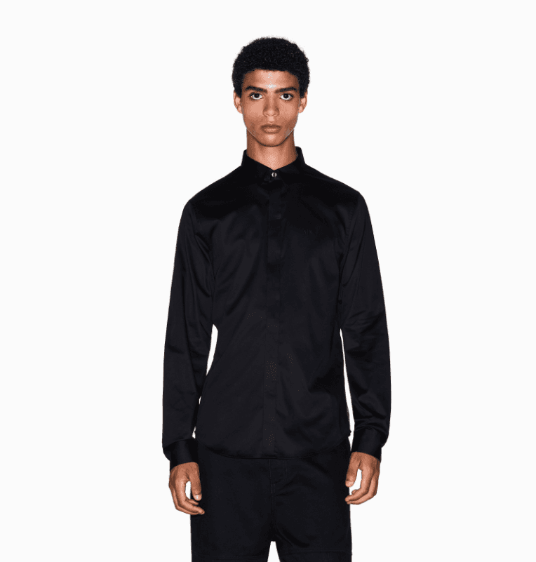 Armani Exchange Muška košulja SS26MRARZCBDZN10120S6, Crna