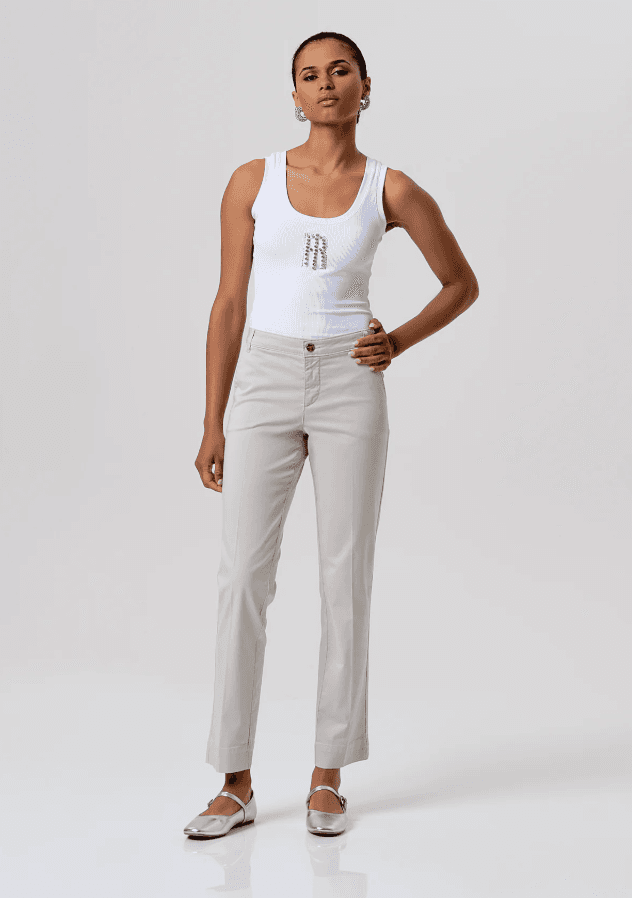 Fracomina Ženske pantalone SS26ŽRFP26SV4001W251, Krem