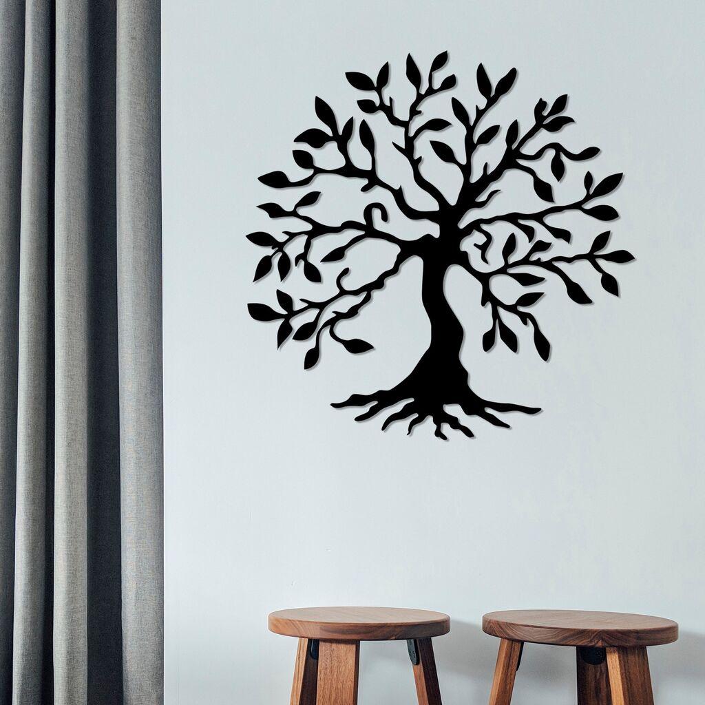 Wallity Zidna dekoracija Tree 3 1, 60x60cm, Crna