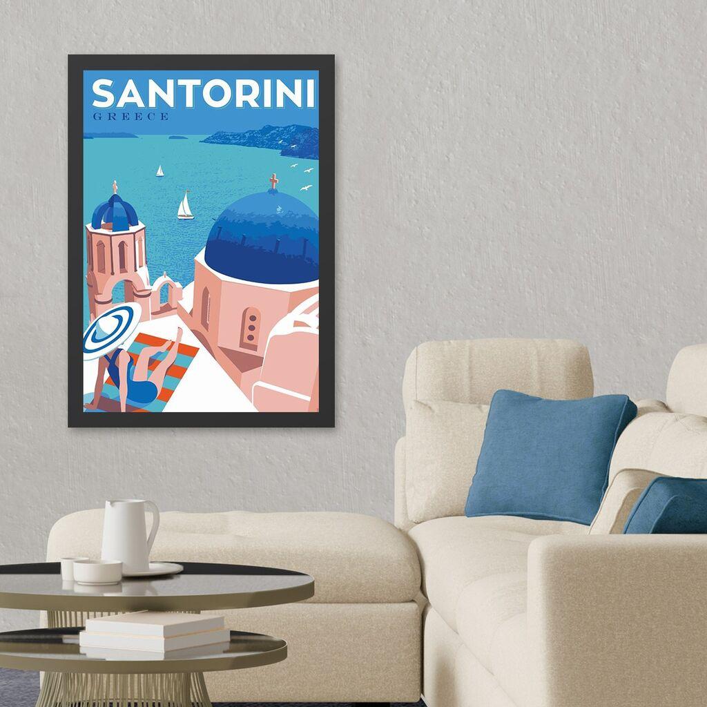 Wallity Uramljena slika Santorini, 35x45 cm