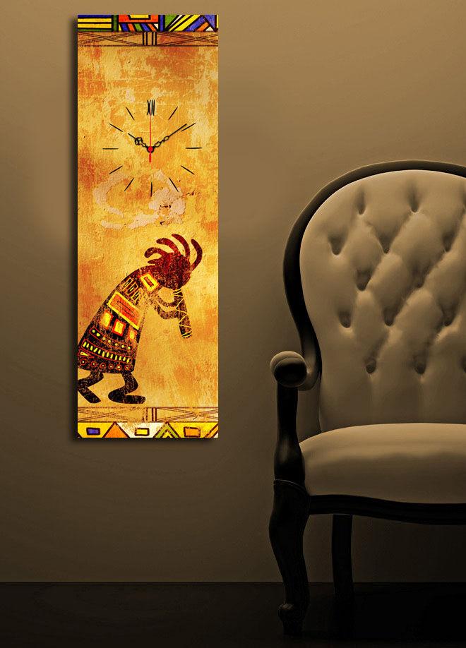 Zidni sat Wallity 30x90cm Šareni