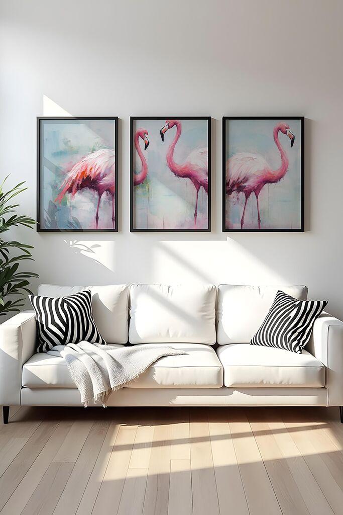 Wallity Uramljena slika Huhu475S, 30x40 cm , 3 dela