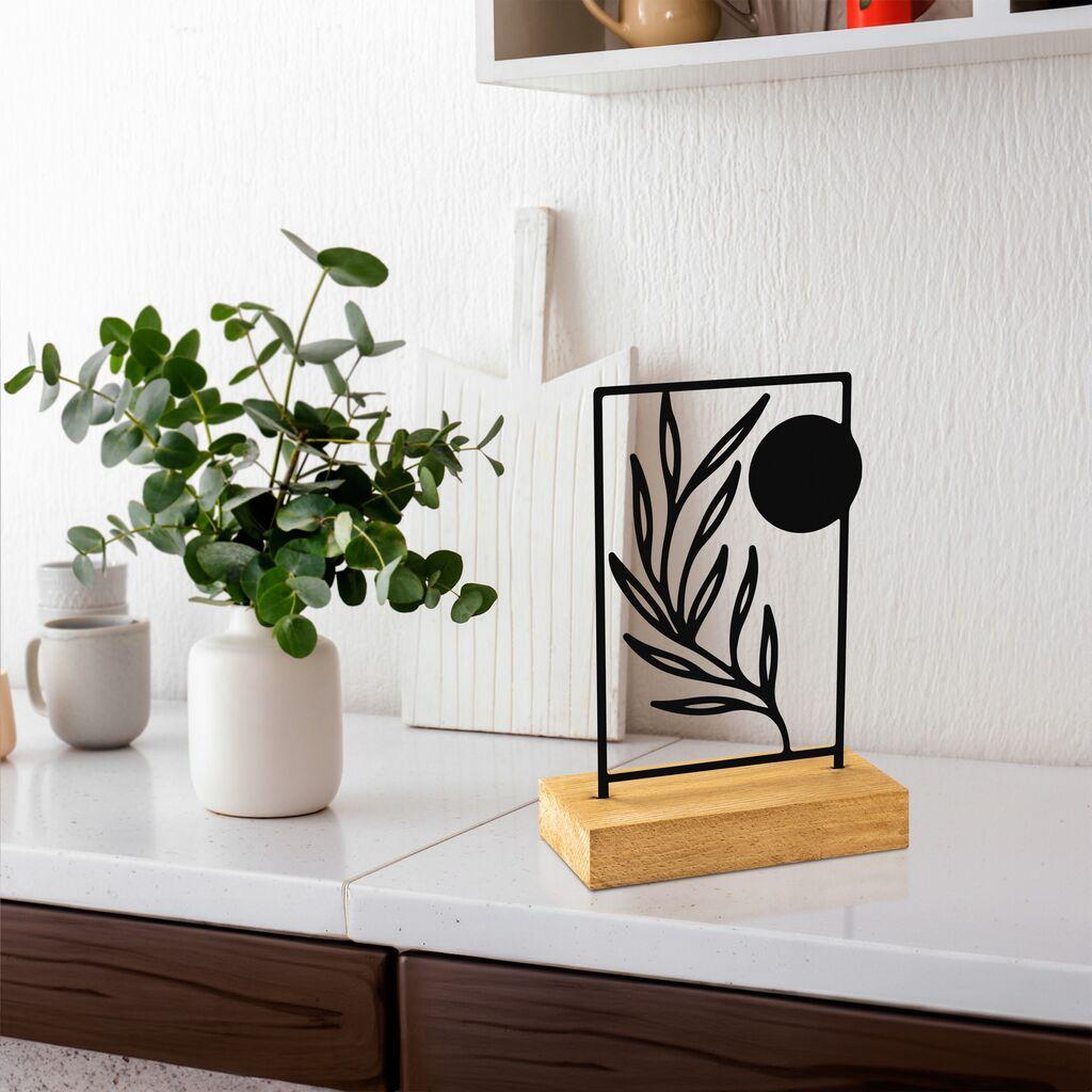 Aberto Design Dekorativna figurica Izlazak sunca, 24x8x17 cm, Crna