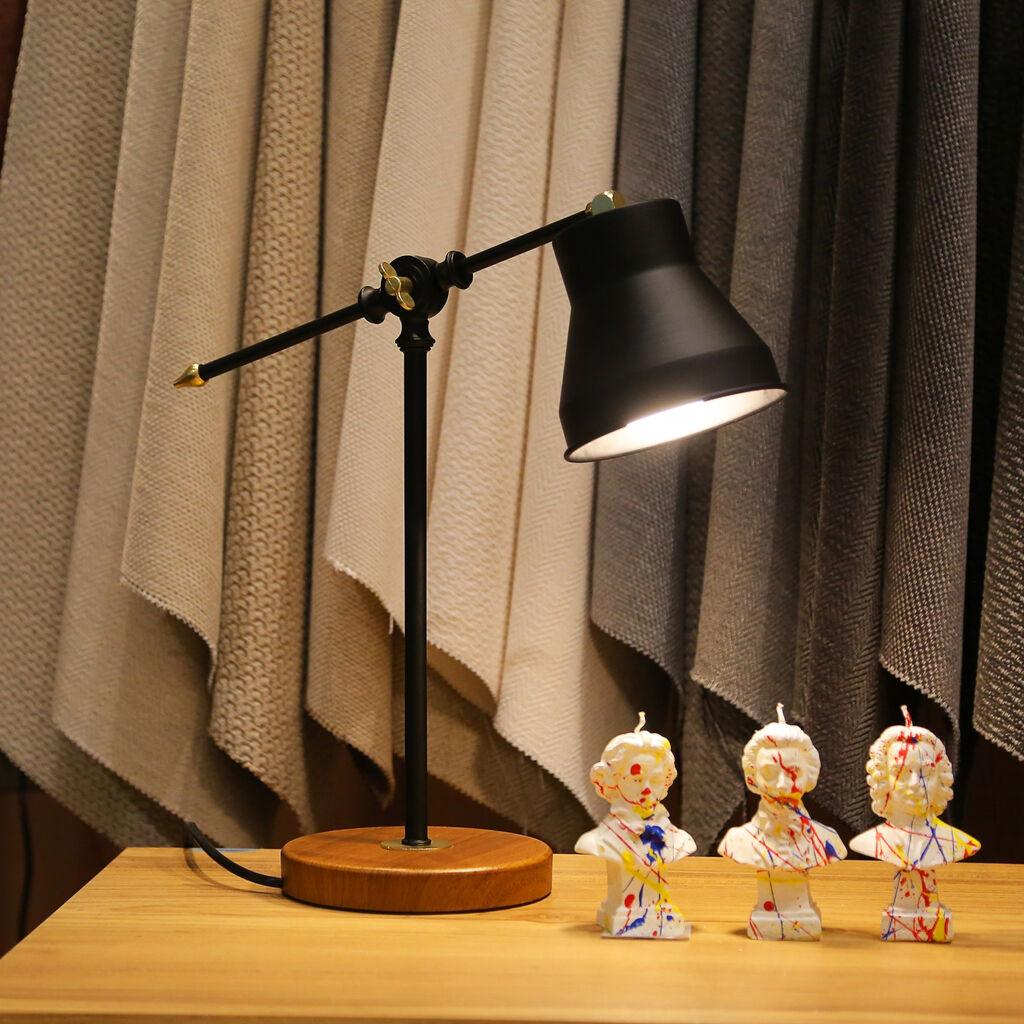 Opviq stolna lampa, crna