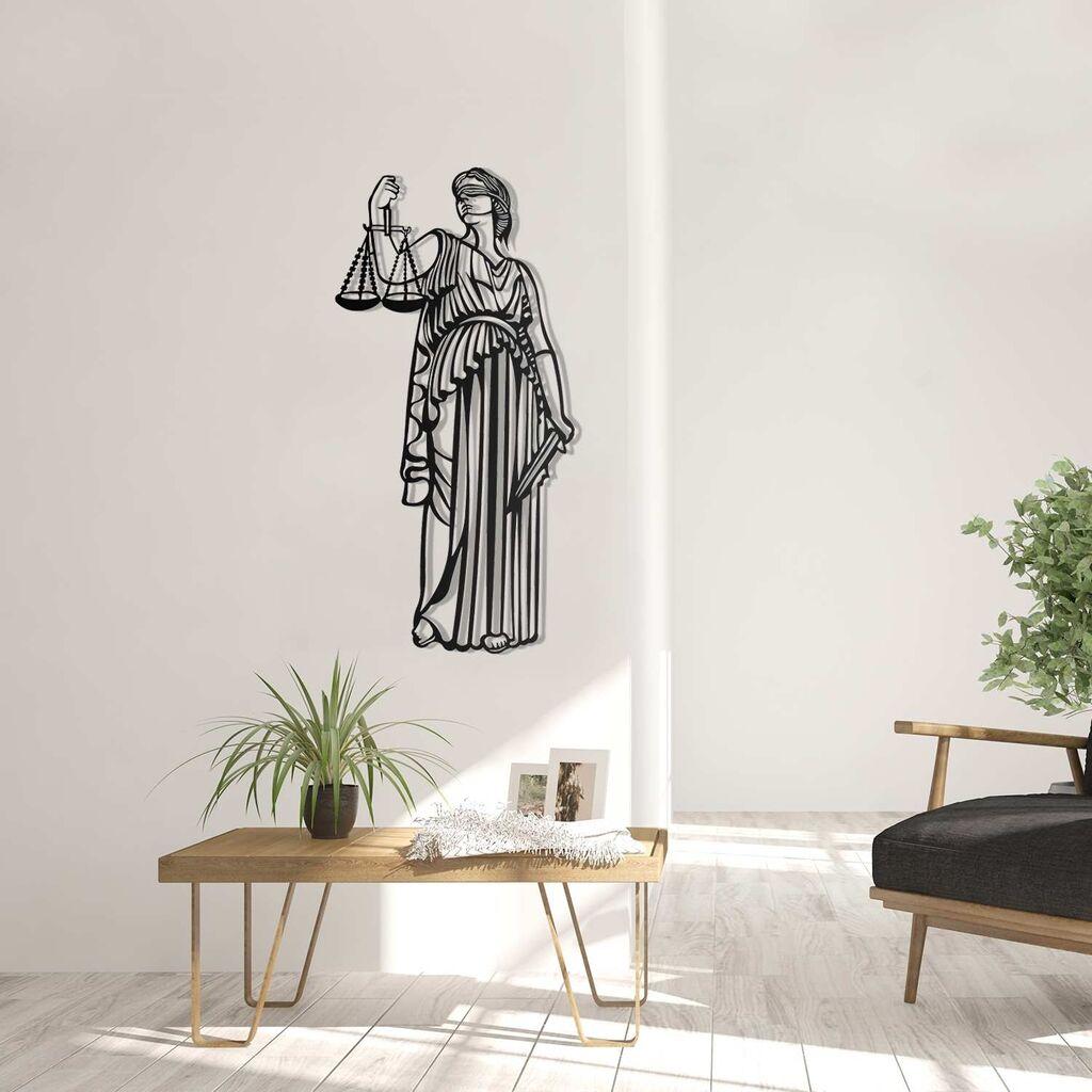 Wallity Zidna dekoracija Justice, 35x70 cm 2 mm, Crna