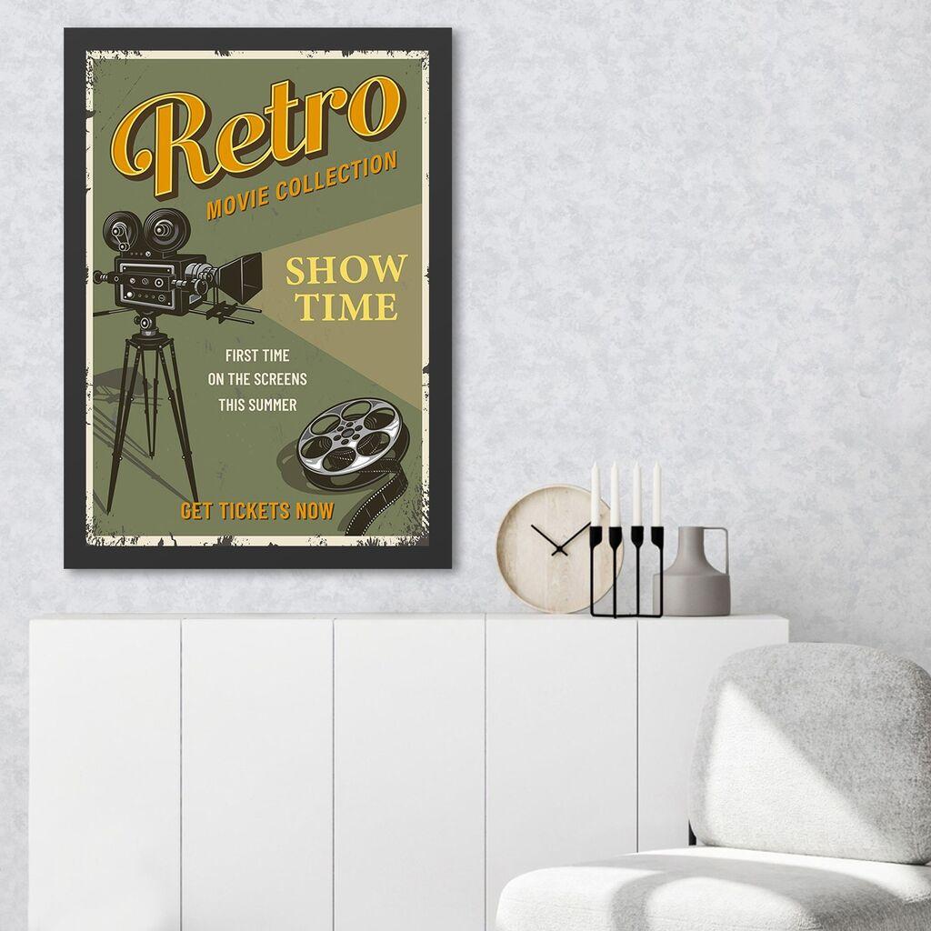 Wallity Uramljena slika Retro Movie 2, 35x45 cm