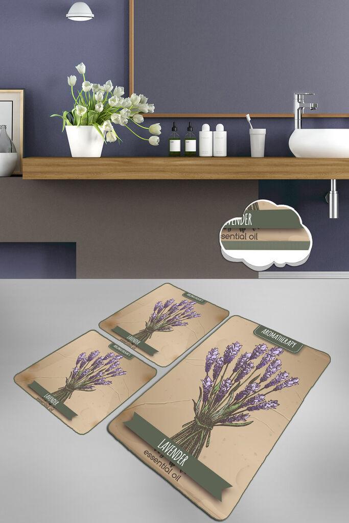 L'essentiel Maison Set od 3 kupaonska tepiha Colorful