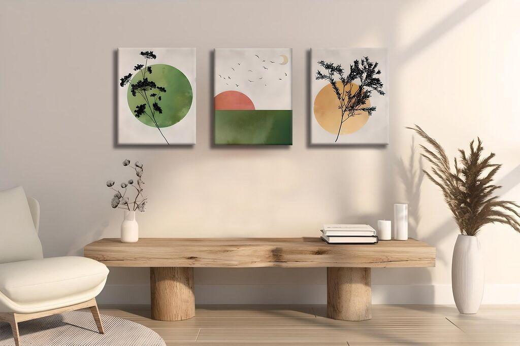 Wallity Dekorativna slika UDC17, 30x40cm, 3 dela