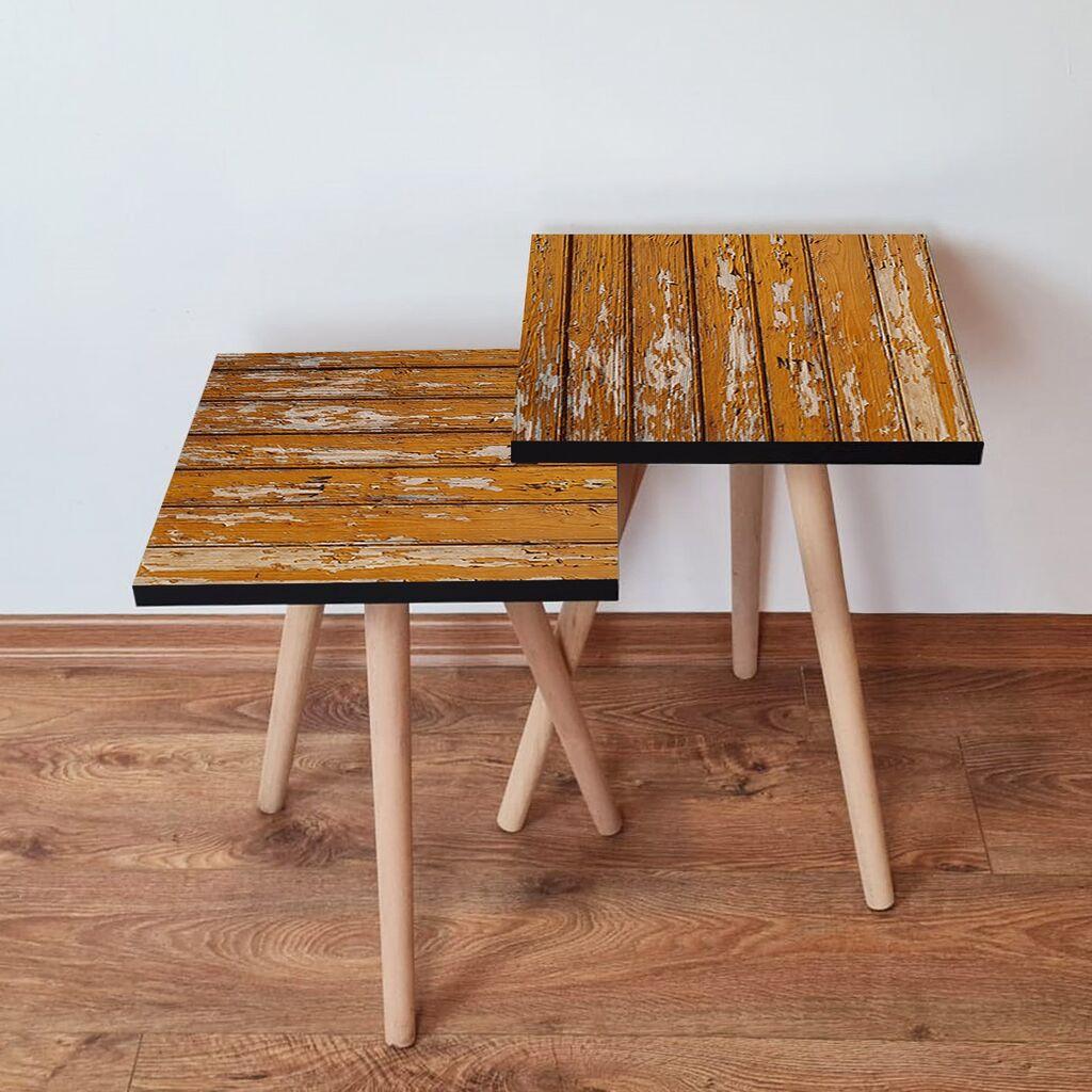 Hanah Home set stolića za kafu 2Shp41, 2 dijela, šareni