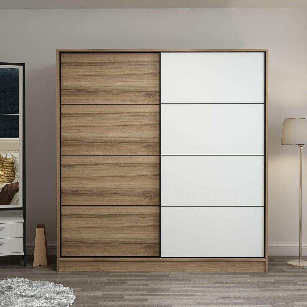 Hanah Home Ormar Kale-3179, 180x190x52 cm, Hrast-bijela