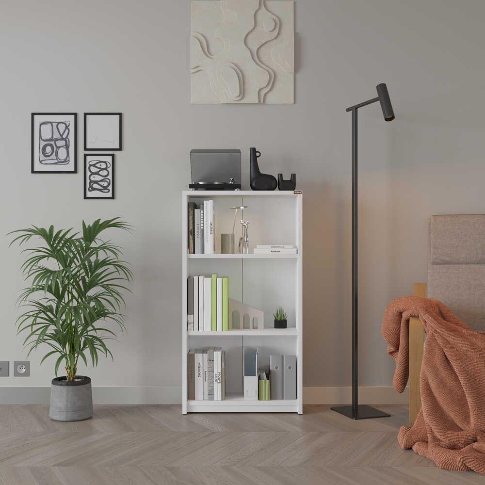 Hanah Home Bookshelf Ktp-130-Bb-1, 58x106x23 cm, Bijela