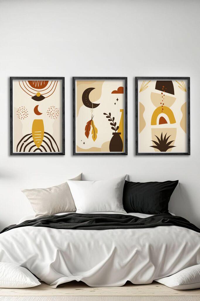 Wallity Slika Ersy3Syhcrv17, 3 dela, 34 x 49 cm