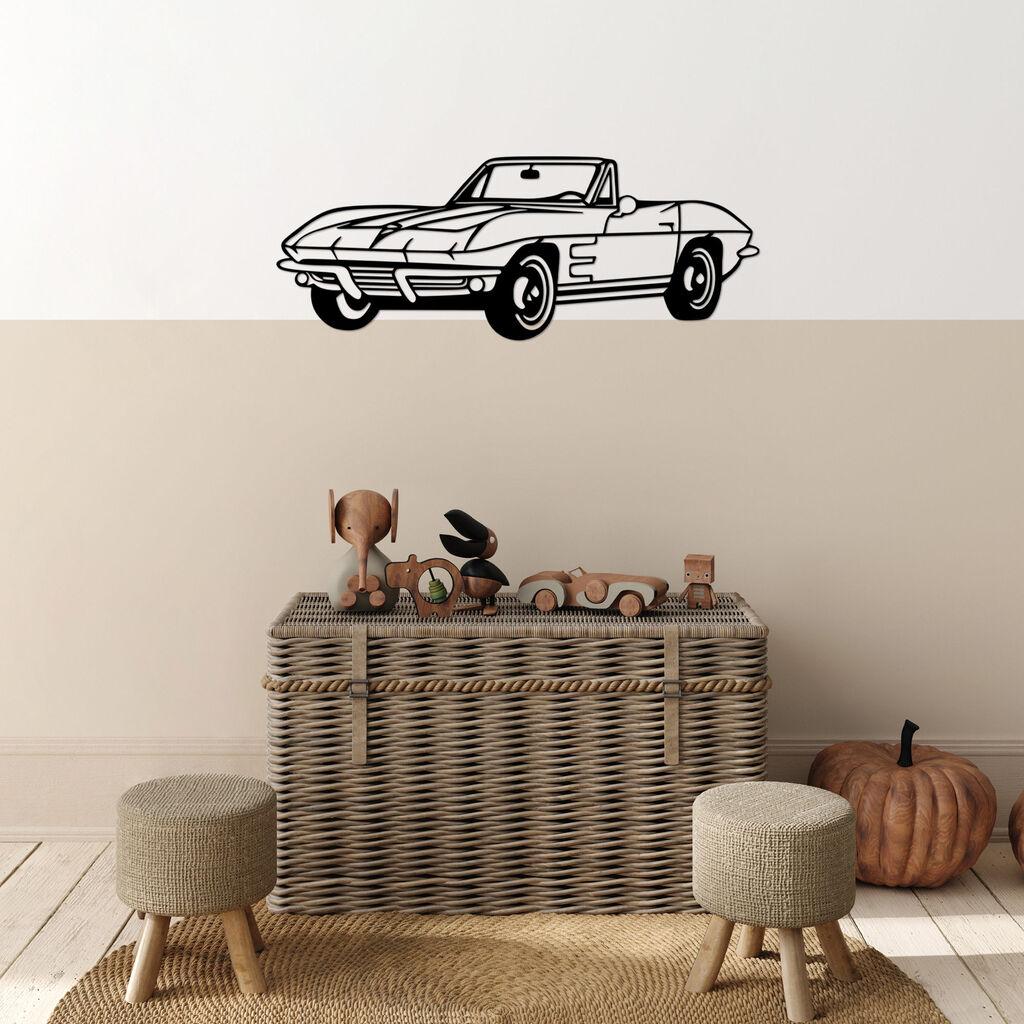 Wallity Zidna dekoracija Fast And Antique - 519, 26 x 70 cm,  Crna