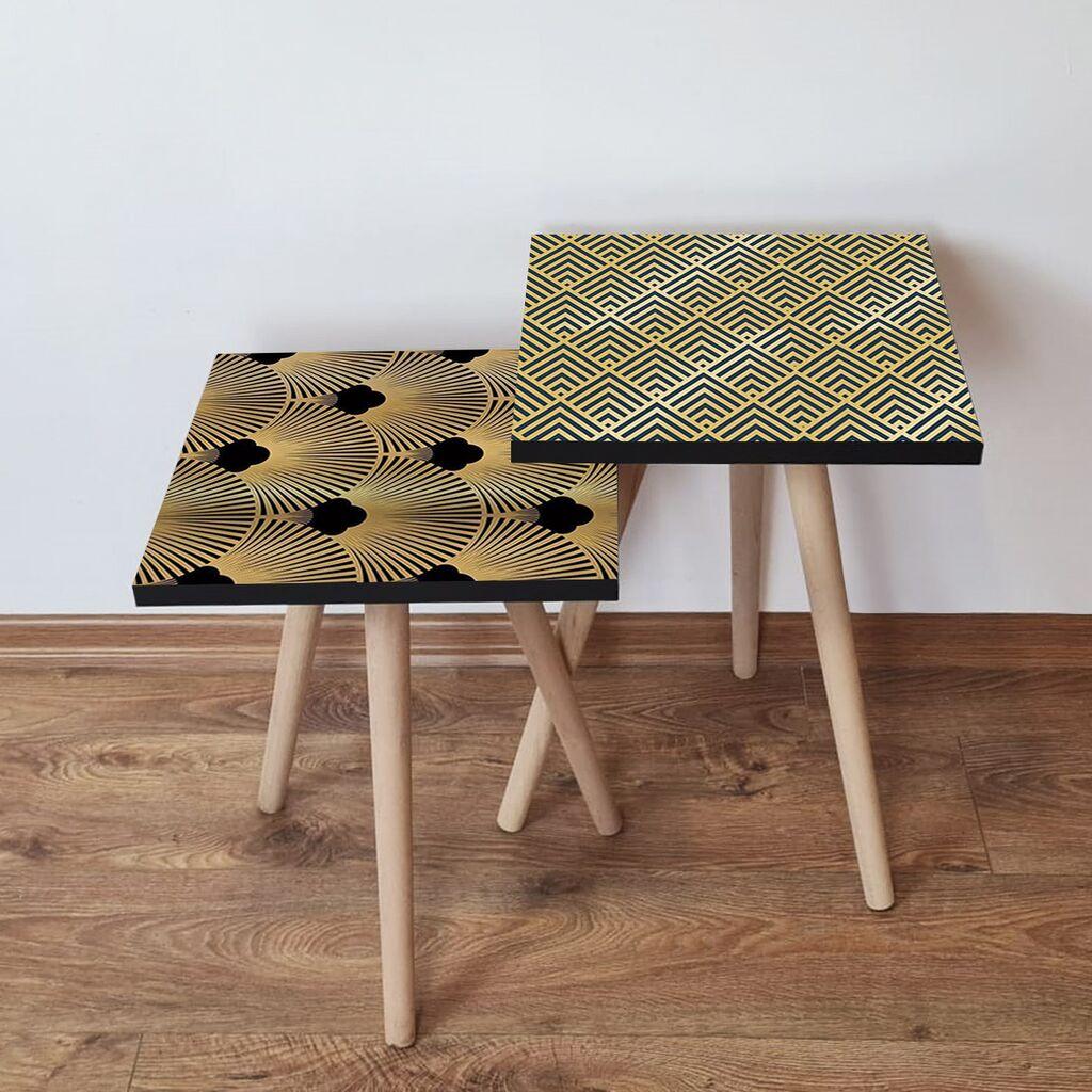 Hanah Home set stolića za kafu 2Shp266, 2 dijela, šareni