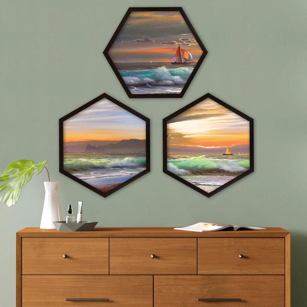 Wallity Uramljena slika 6GEN145665632, 35x35 cm, 3 dela