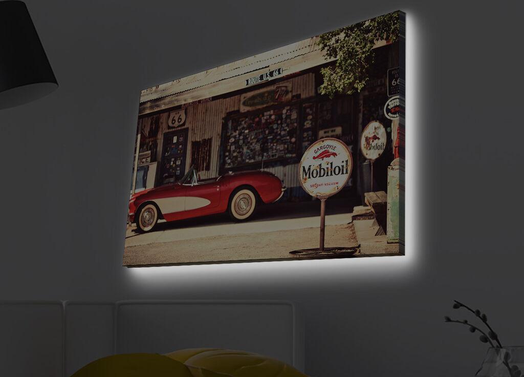 Slika na platnu Wallity sa LED osvetljenjem 45x70cm