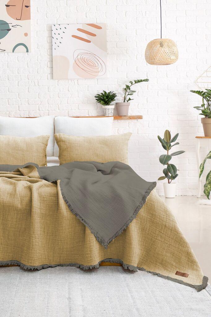 L'essentiel Maison set posteljine Alda, 240x260 cm, žuta