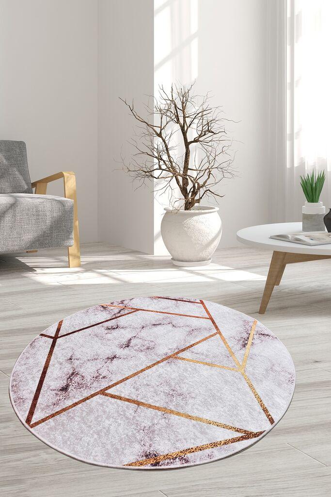 Conceptum Hypnose Carpet Brett Cap 140, O140 cm, Bijelo-zlatna boja