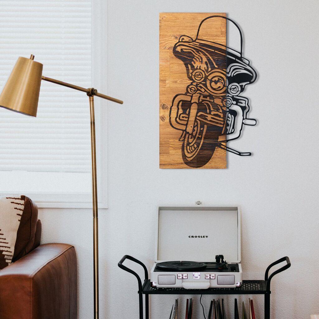 Wallity Zidna dekoracija Chopper 1, 36 x 57,5 cm,  Crna