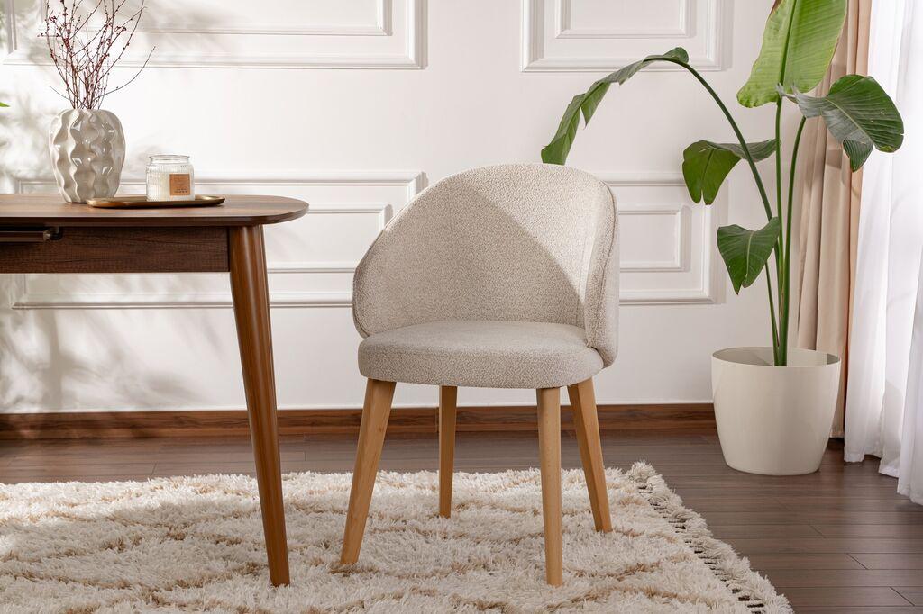 Hanah Home Bentley set trpezarijskih stolica, 2 dijela, prljavo bijela