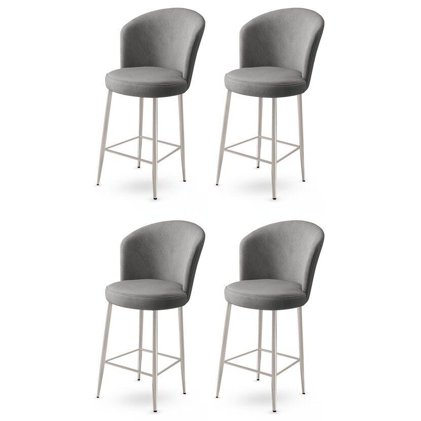 Hanah Home Set barskih stolica Alte, 4 dijela, siva
