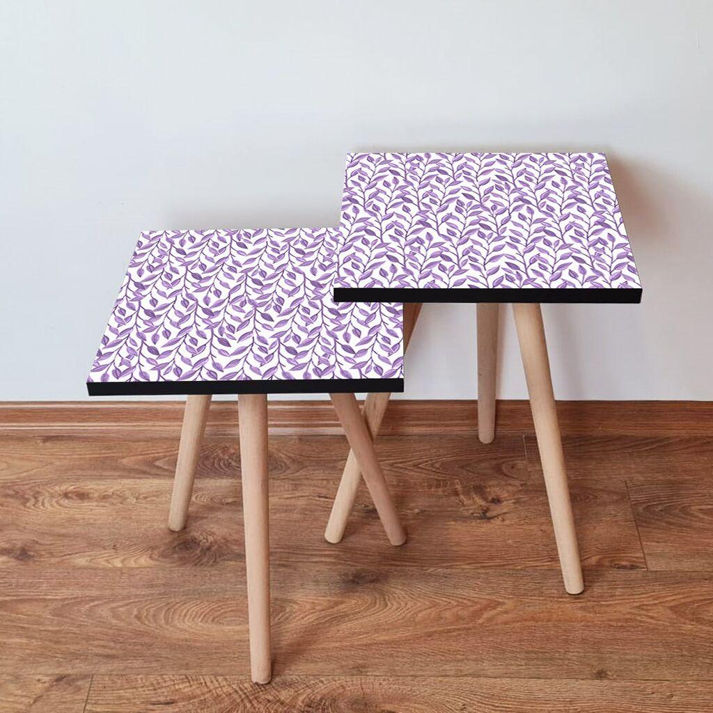 Hanah Home set stolića za kafu 2Shp513, 2 dijela, šareni