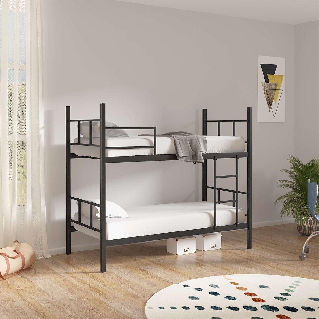 Hanah Home Defne krevet na sprat, 90x200 cm, crna