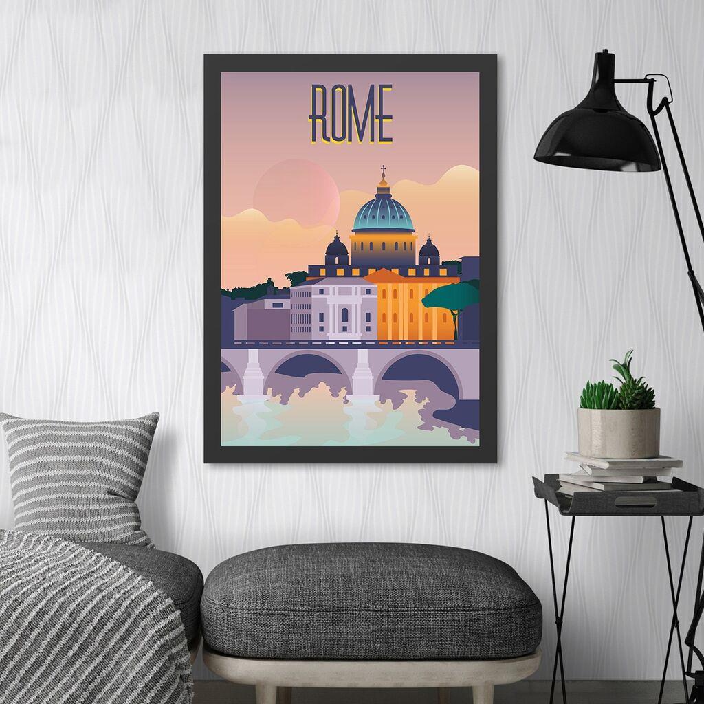 Wallity Uramljena slika Rome, 35x45 cm