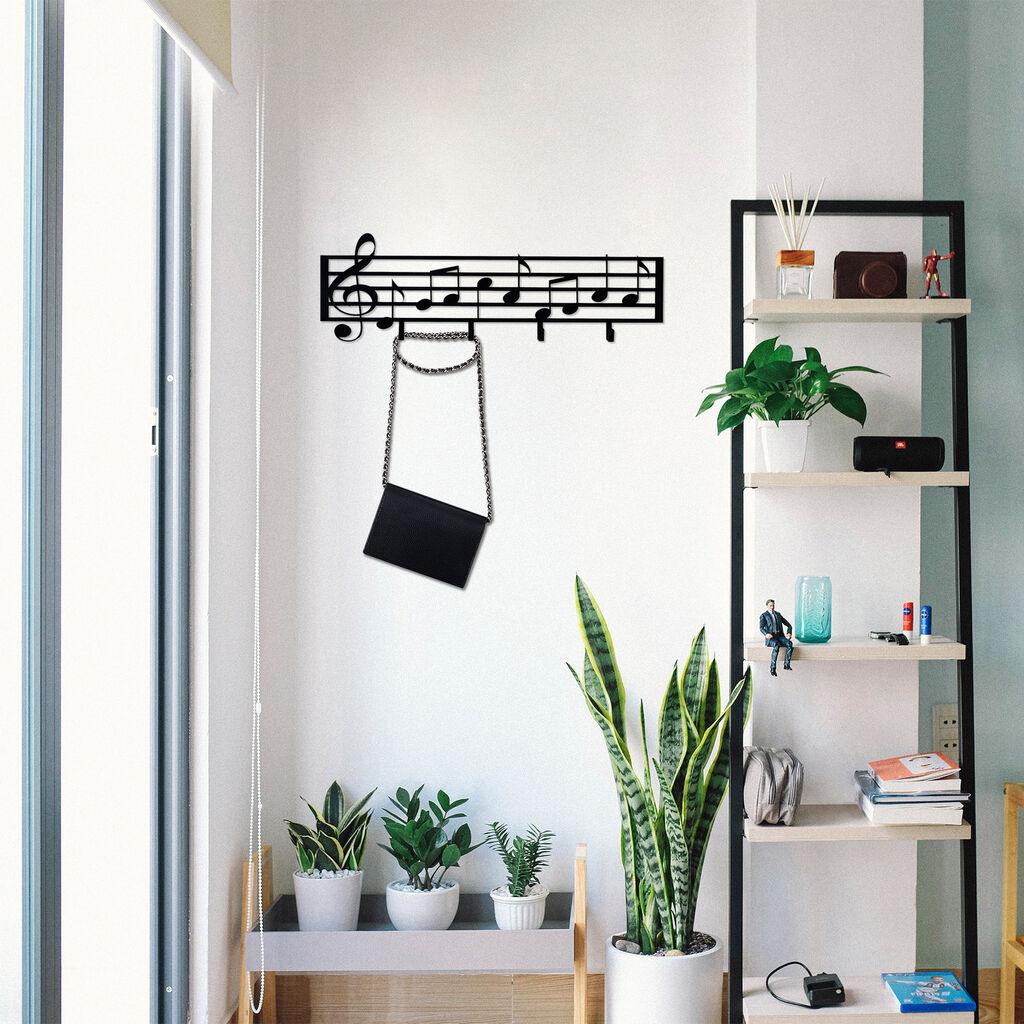 Wallity Čiviluk Muzičke Note, Crni