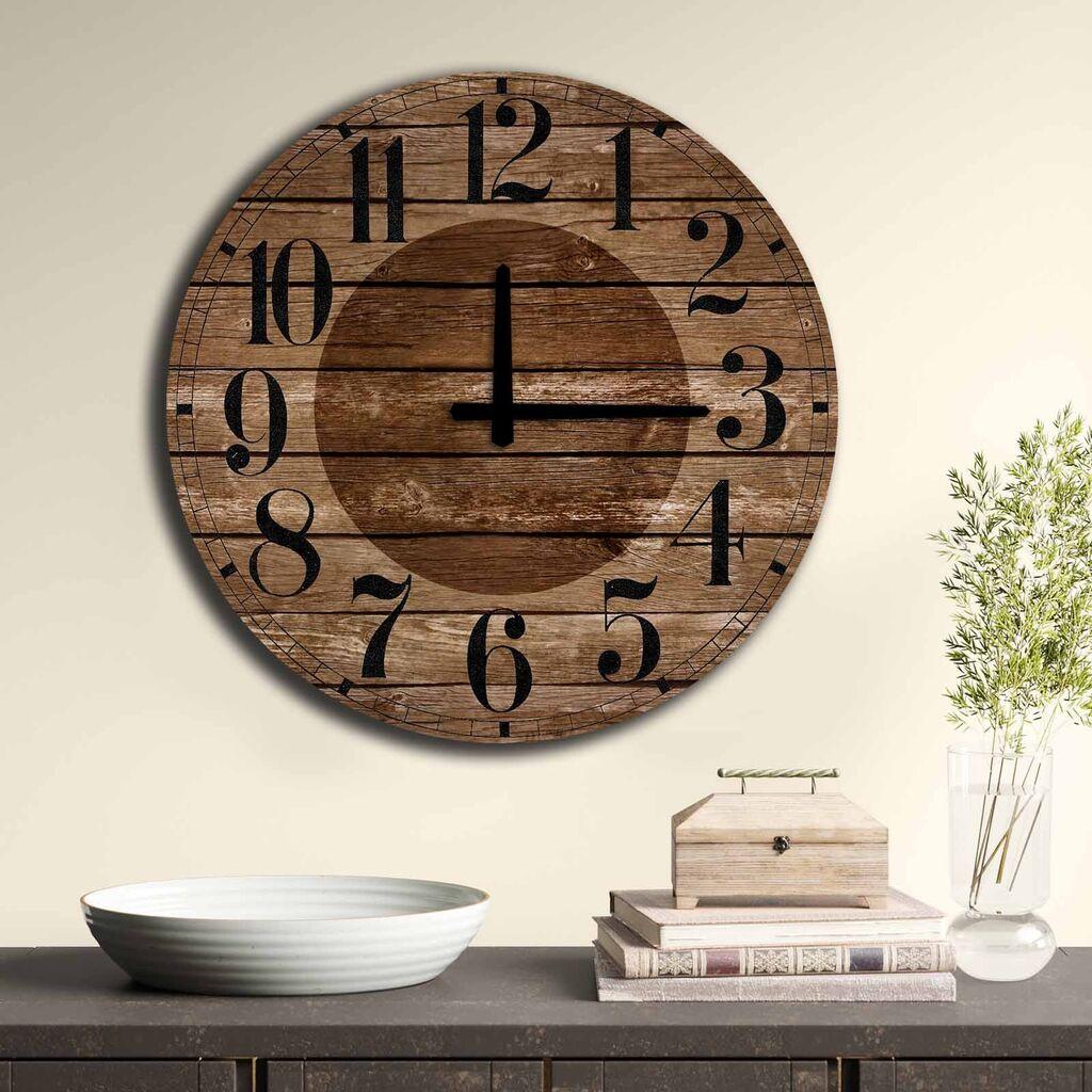 Zidni sat Wallity MDF 50cm šareni