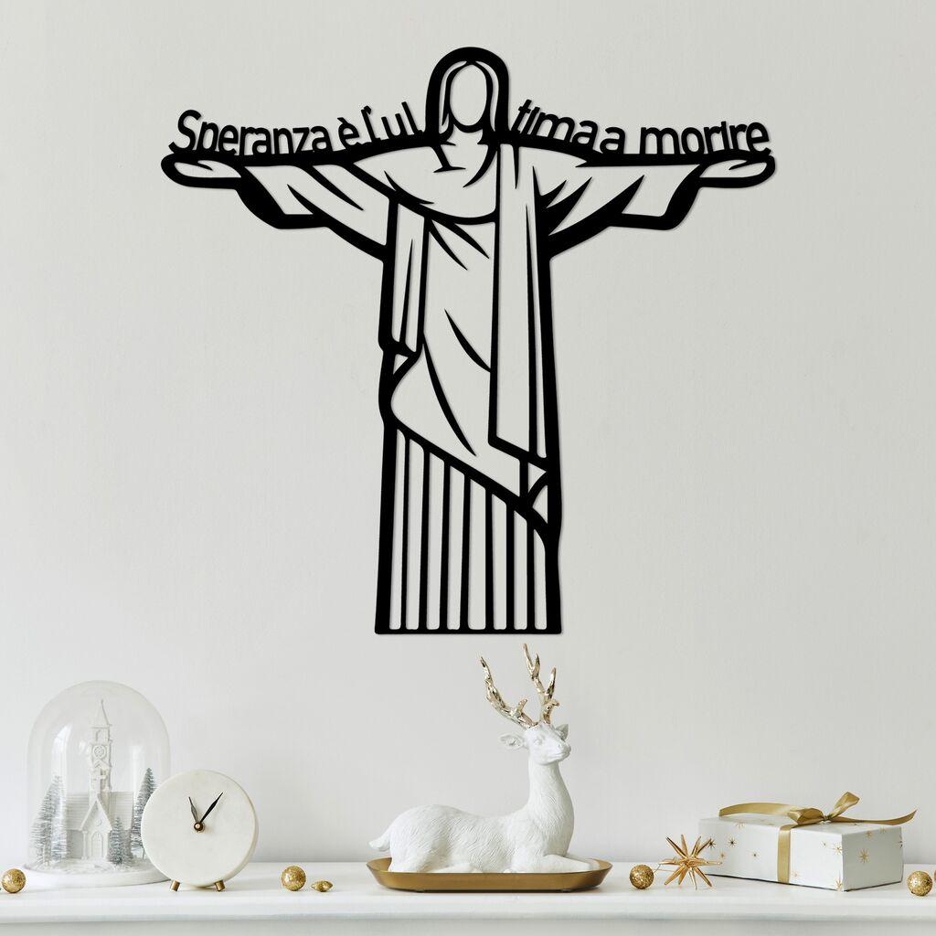 Wallity Zidna dekoracija La Speranza 4, 56x54cm, Crna