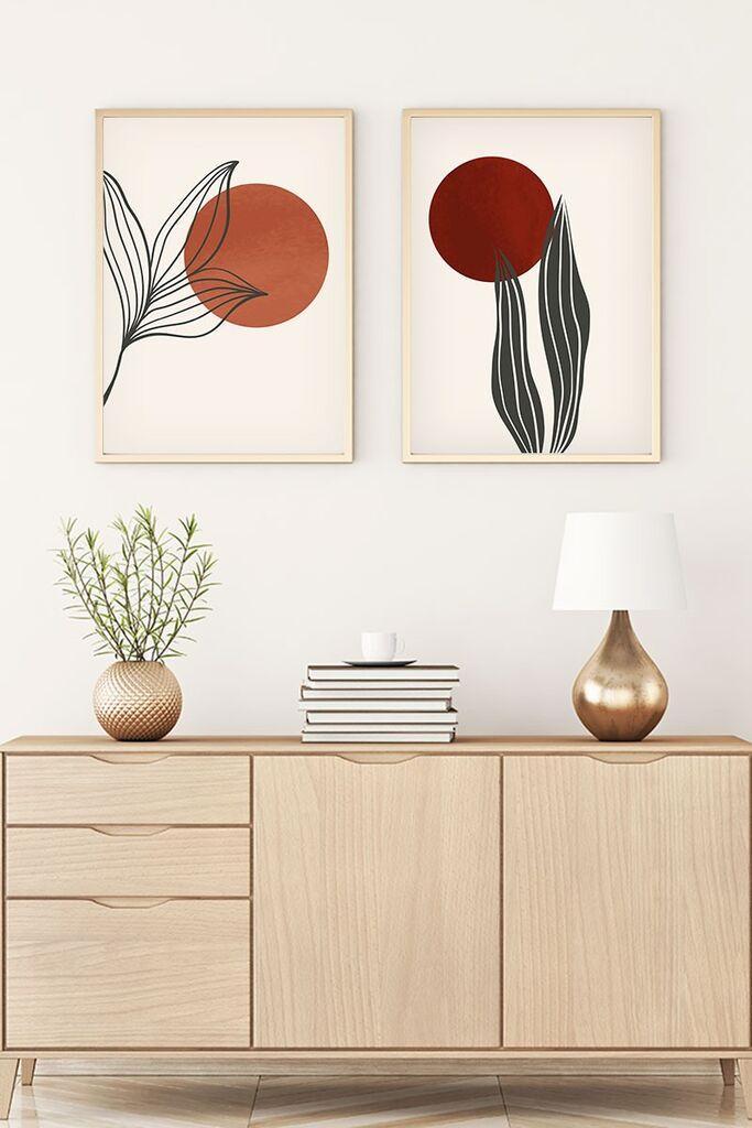 Wallity Uramljena slika Huhu84, 35x50 cm , 2 dela