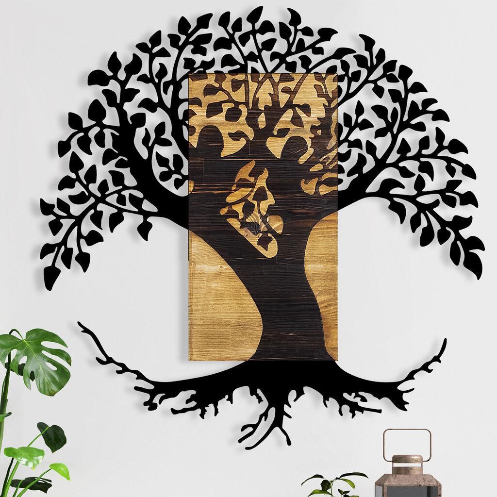 Wallity Zidna dekoracija Monument Tree, 89x3x90 cm, Crna
