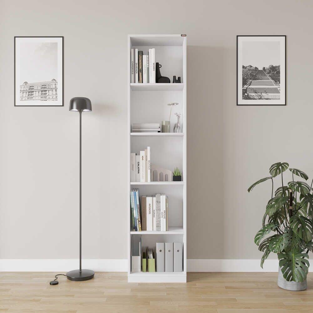 Hanah Home Bookshelf Ktp-325-Bb-1, 43x182x26 cm, Bijela