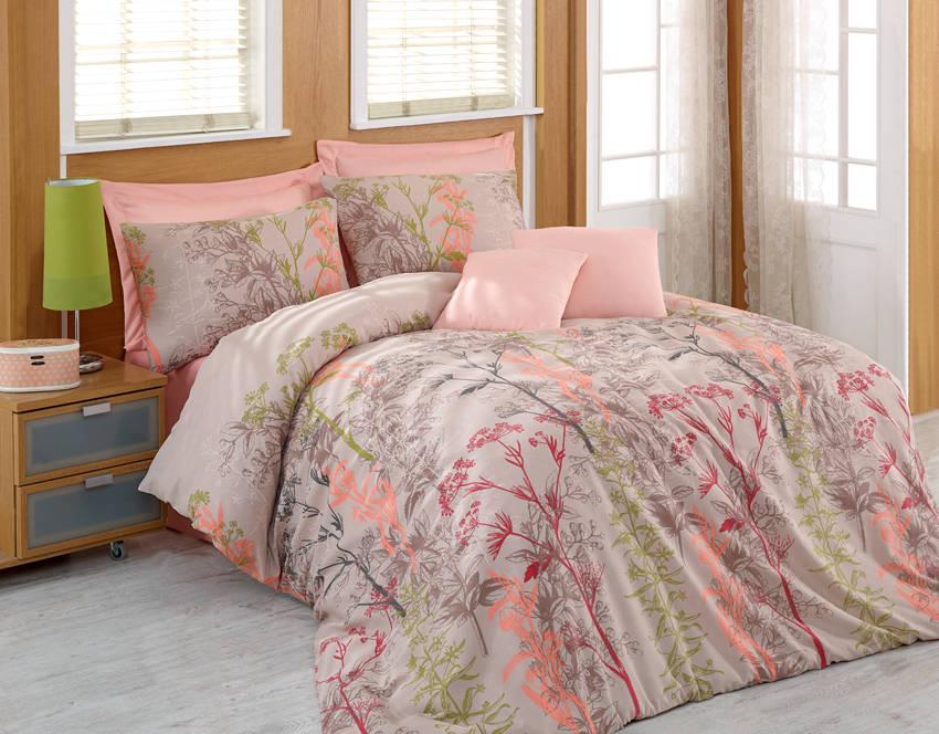 L'essentiel Maison set posteljine Urla, 160x220cm, roze