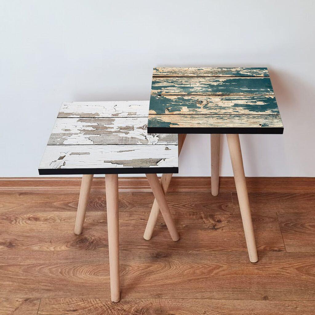Hanah Home set stolića za kafu 2Shp298, 2 dijela, šareni