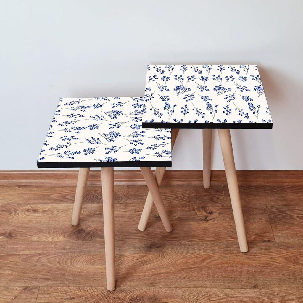 Hanah Home set stolića za kafu 2Shp501, 2 dijela, šareni