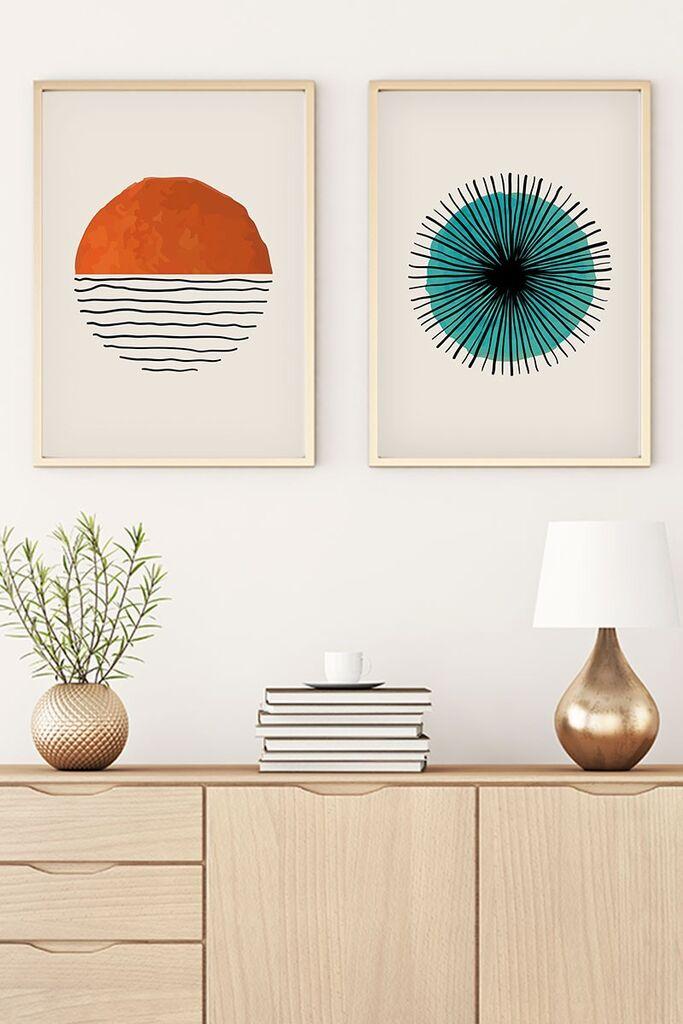 Wallity Uramljena slika Huhu31, 50x70 cm , 2 dela