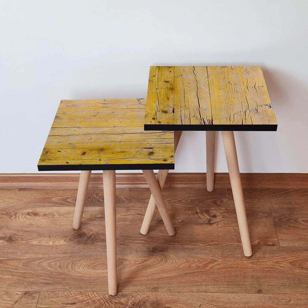 Hanah Home set stolića za kafu 2Shp78, 2 dijela, šareni