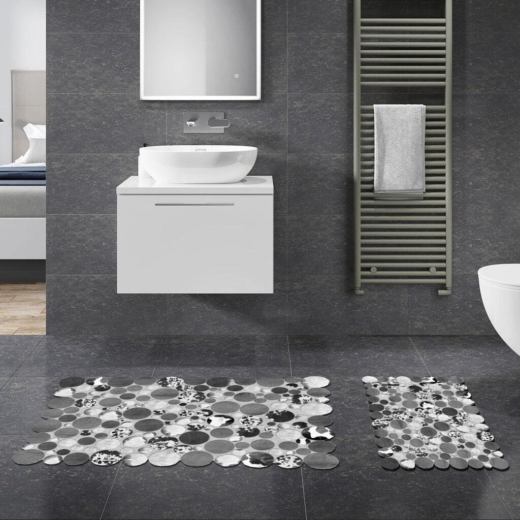 L'essentiel Maison Set od 2 kupaonska tepiha siva