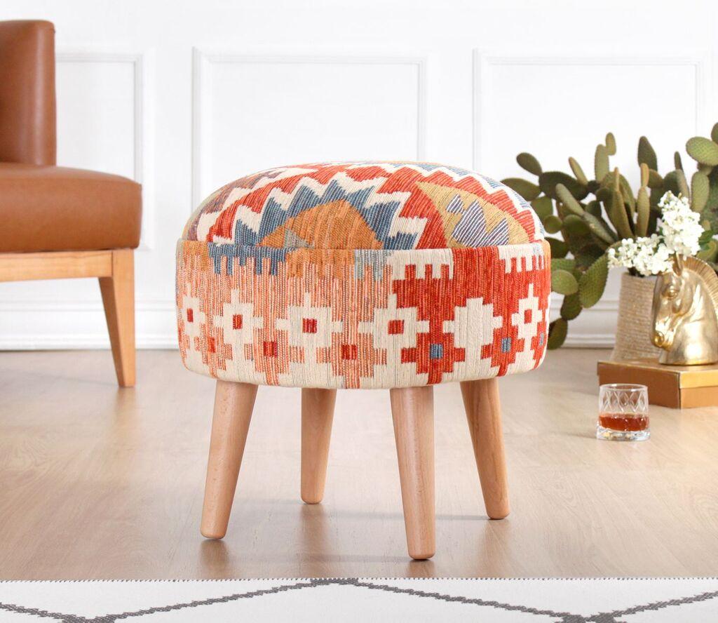 Atelier del Sofa Tabure Sefian v2, 46x42x46cm, Šareni