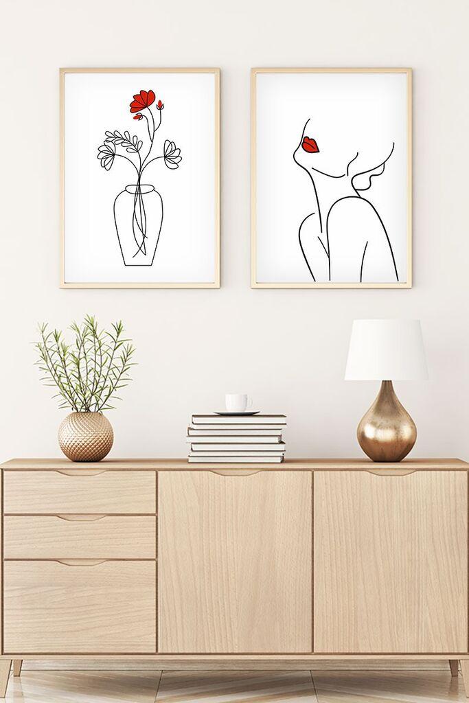 Wallity Uramljena slika Huhu188, 30x40 cm , 2 dela